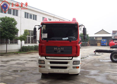 MAN Chassis 12 Ton Water Tanker Fire Truck 265kw With Total Side Girder