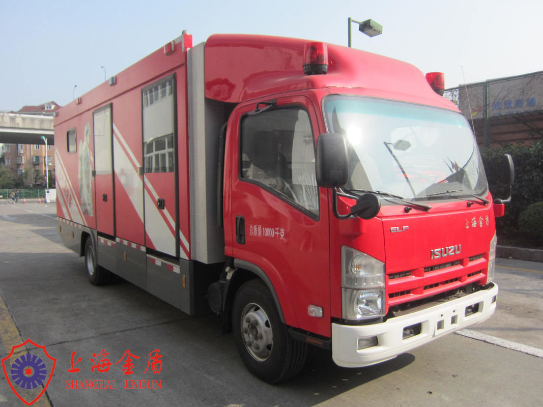 8000x2200x3400mm Dimension Rated Output Power 50KW Gas Supply Fire Trucks