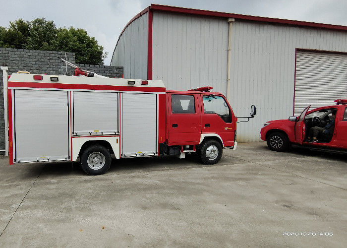 Double Rows Cabin Fix Seats Bottom Plate 4mm Foam Fire Truck 139kw Power