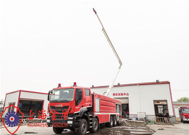 Sechs Sitze 39 Tonnen 8x4 Hochsprühwasserturm Feuerwehrauto 25m Arbeitshöhe