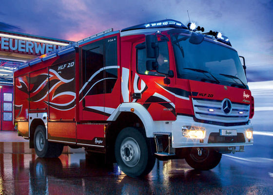 Antriebs-Notrettungs-Flughafen-Schnellfeuer-LKW Ziegler-Förderer-4x4