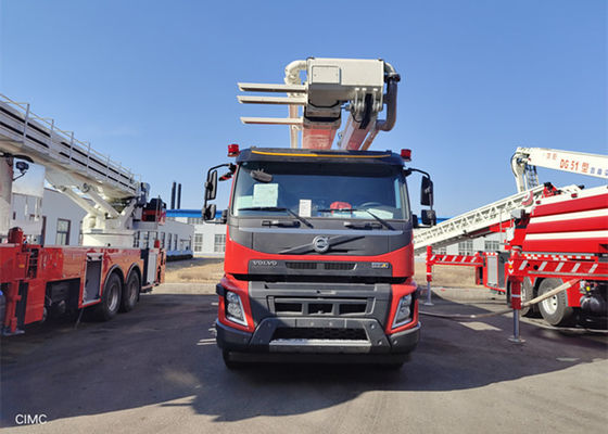Zwei des Sitz6x4 Nettogewicht Antriebs-Volvo-Fahrgestelle-Luftleiter-Löschfahrzeug-9230Kg