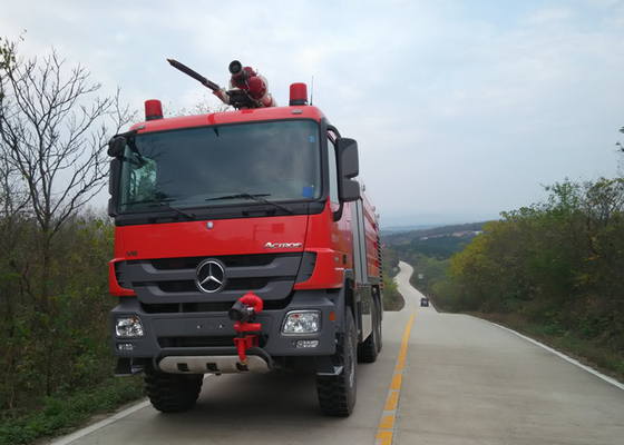 G.V.W 33 Ton Mercedes Benz ARFF Antrieb des Flugzeug-Flughafen-Löschfahrzeug-580HP 6x6