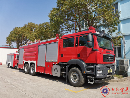 Multi Zweck-Wasser-Schaum und trockene Energie kombinierter feuerbekämpfender LKW 341kw 6x4